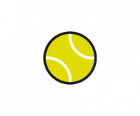 Piktogramm eines gelben Tennisballs