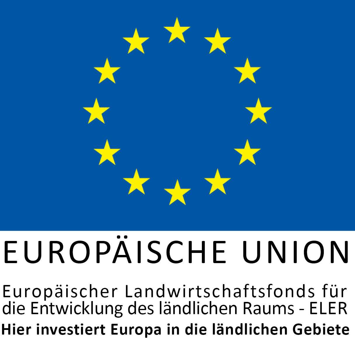 Logo der EU - ELER